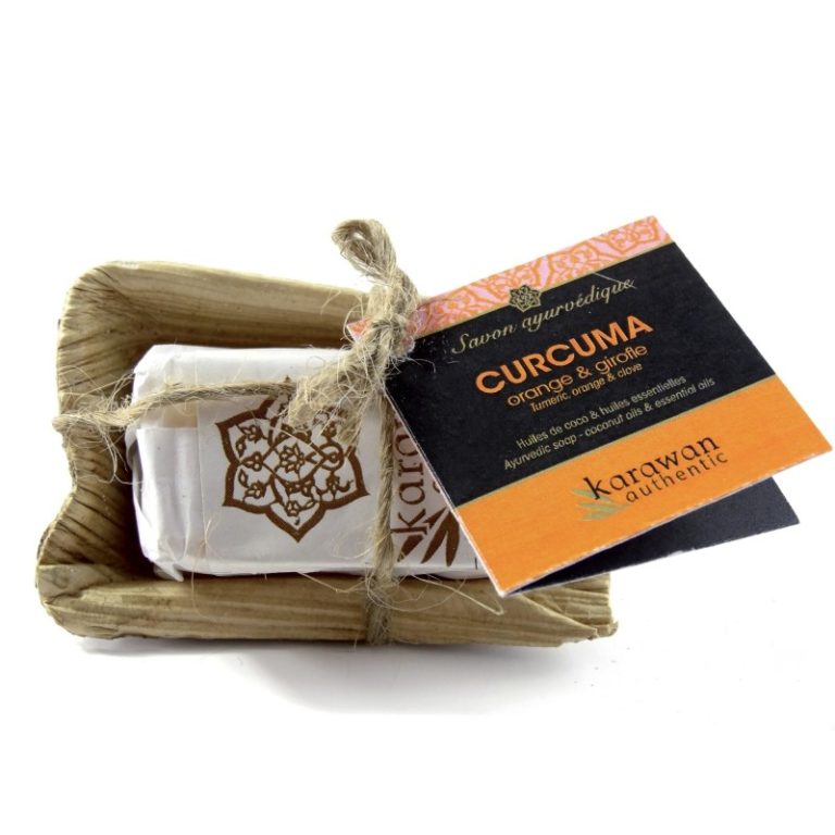 MINI-SAVON AYURVEDIQUE CURCUMA - KARAWAN - 2 €